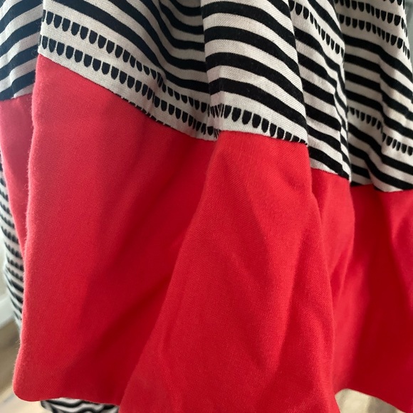 Jacks Colorblock Striped Black White Red Dress Size 8 - Picture 8 of 14
